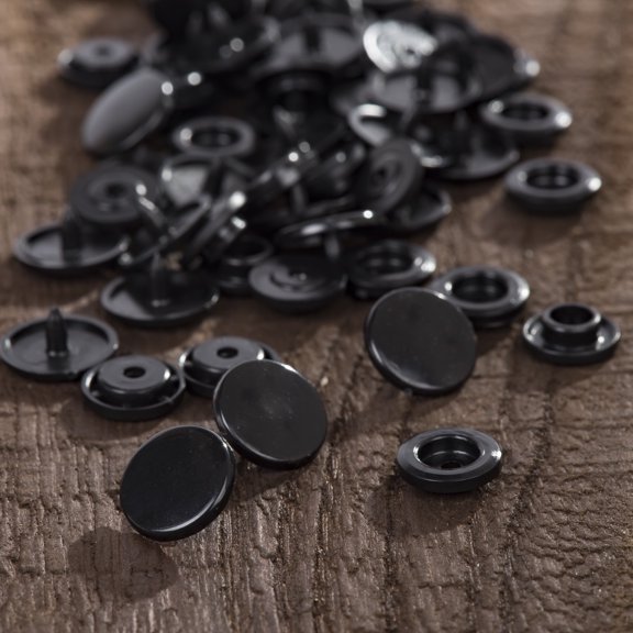 Black Snap Buttons Sewing Fasteners