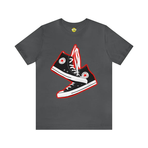 Black Sneakers TShirt - 90s Sneakers Shirt - Converse All Stars