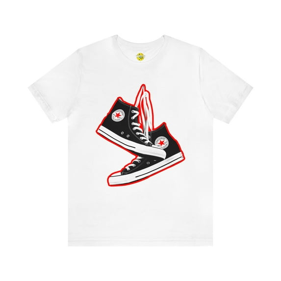 Black Sneakers TShirt - 90s Sneakers Shirt - Converse All Stars