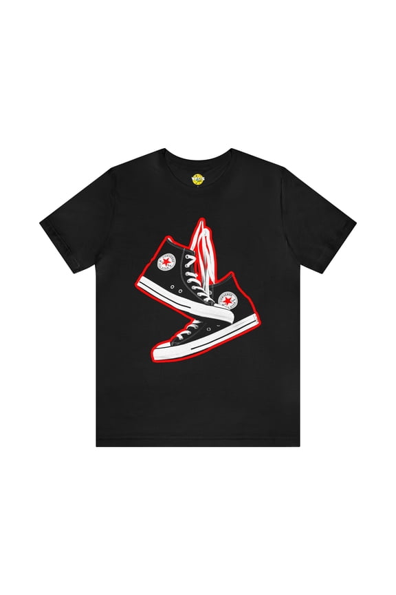Black Sneakers TShirt - 90s Sneakers Shirt - Converse All Stars