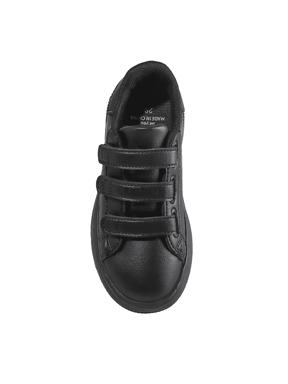Boys Black School Shoes - Casual & Formal Dress Shoes for Toddler, Little Kid, and Big Kid Size 4