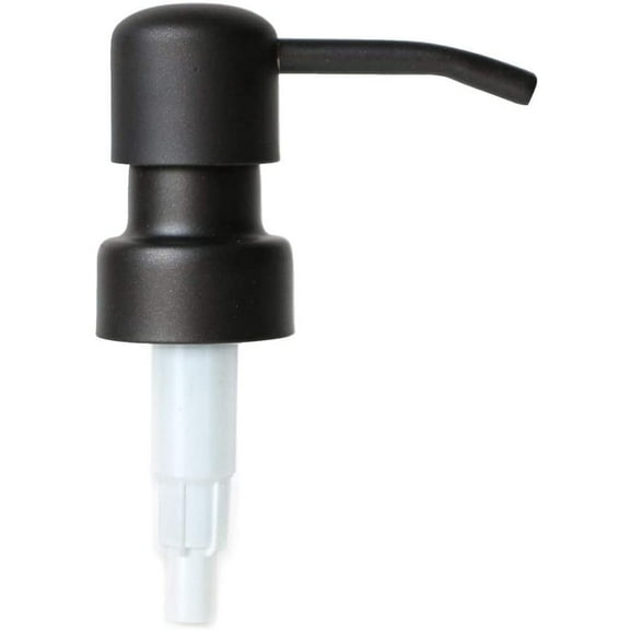 Black Soap Lotion Dispenser Replacement Pump Stainless Steel Fit Standard 8oz / 16oz Boston Round Bottles