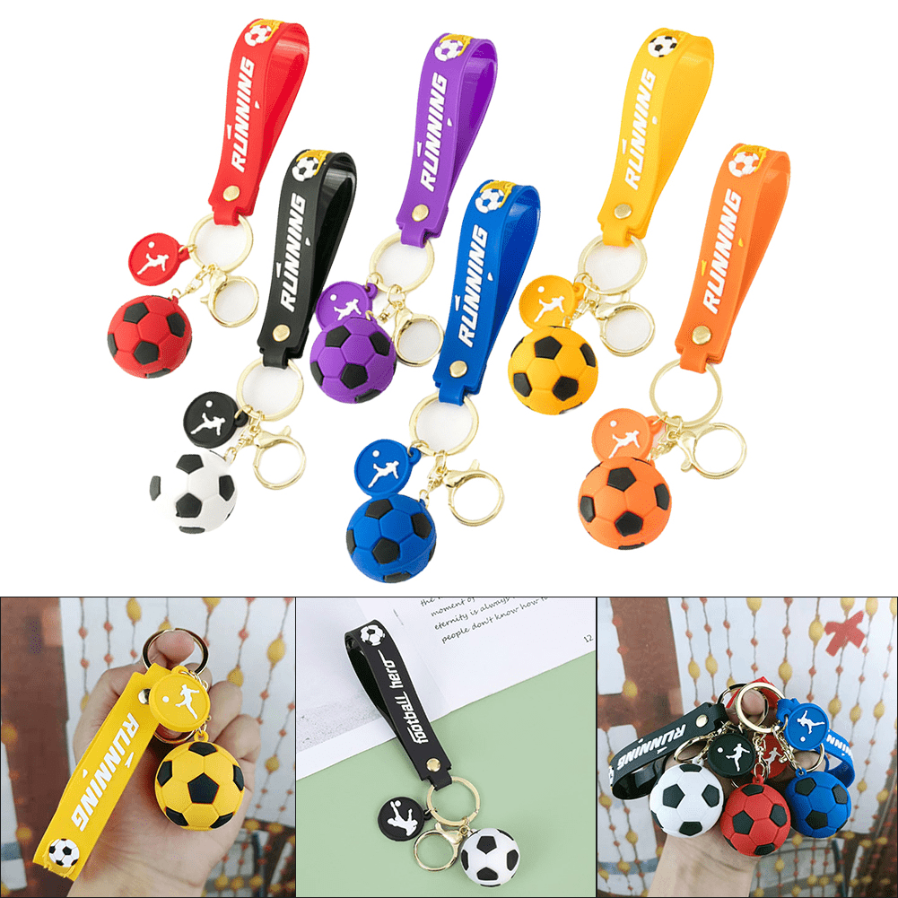 Black Soccer Keychain Gift, Novelty Key Chain for Boys Sports Fan ...