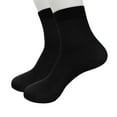 thumbnail image 1 of Black Socks 8 Pairs Bamboo Fiber Ultra-thin Elastic Silky Short Silk Stockings Men Socks, 1 of 3