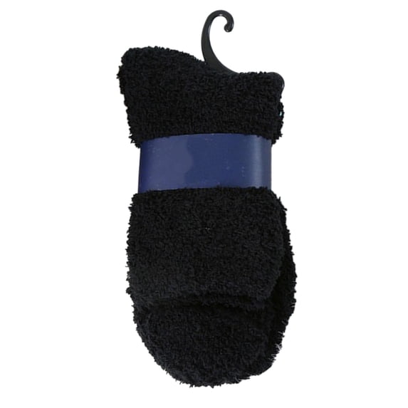Black Socks Autumn Winter Solid Plush Warm Coral Plush Home Socks Carpet Socks Sleep Socks