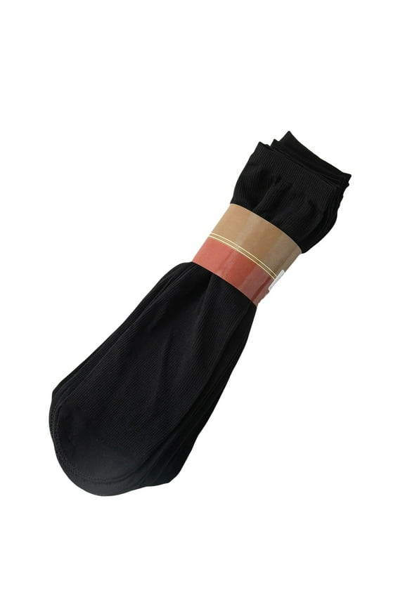 Black Socks Men's Thin Dress Socks Transparent Business Socks Soft Nylon