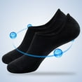 thumbnail image 1 of Black Socks No Show Socks for Women Women's Cotton Socks Non Slip Socks, 1 of 4