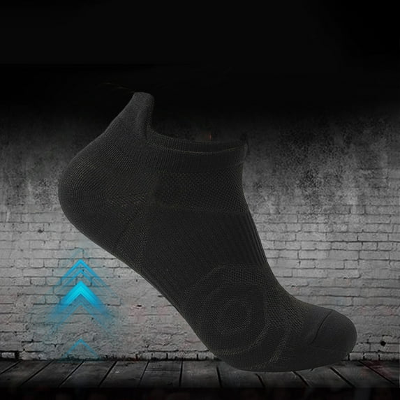 Black Socks Outdoor Sports Socks for Men and Women Fitness Running Socks Thin Socks Shallow Cut Summer Breathable Socks Quick Drying Boat Socks