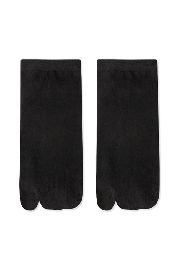 Black Socks Split Toe Design Separates Toes Bunion and A Bunion Pad Toe Friction and Hallux Valgus