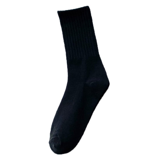 Black Socks Womens Socks Solid Color Socks Colorful Lightweight Cotton Pile Socks Athletic Socks