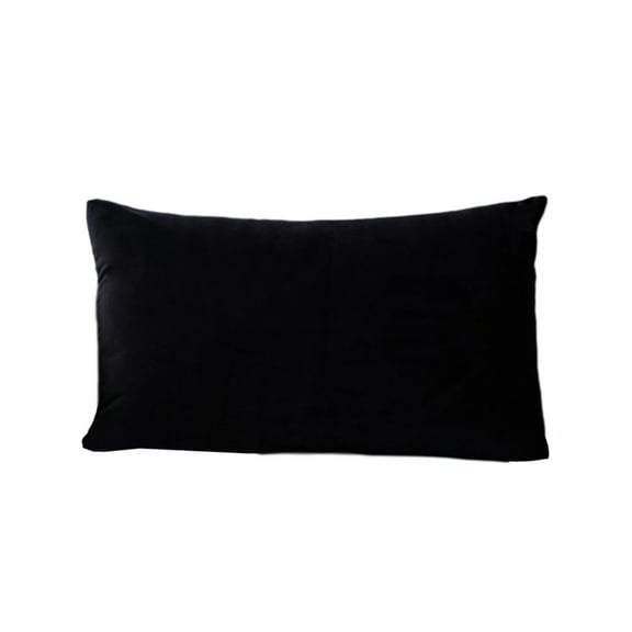 Black Soft Brushed Fabric Pillowcase With Envelope Style Design 30 X 50 Cm Comfortable And Warm For All Season Use