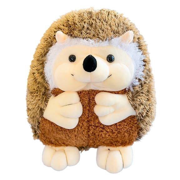 Black Soft Plush Hedgehog Doll Toy With Cotton Filling For Hugging Comfort And Decorative Use For Children Teens And Adults As Cuddly Play Companion