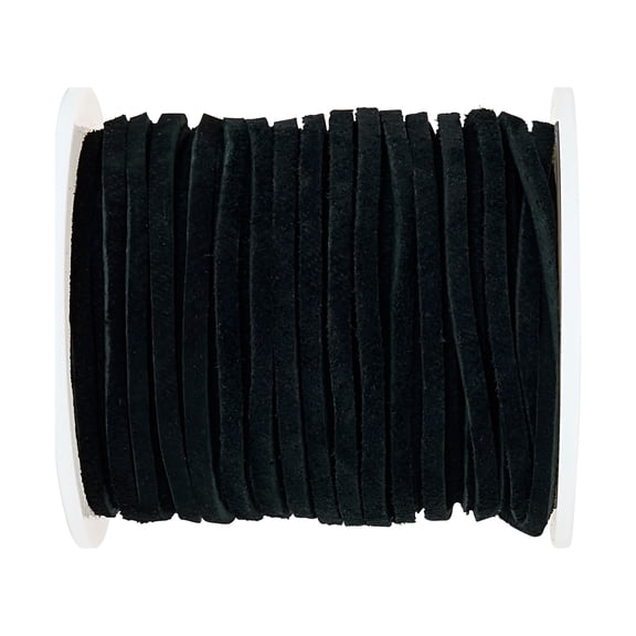 Black Soft Suede Lace Cording by Bead Landing