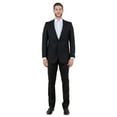 thumbnail image 1 of Black Solid 2-PC Slim Fit Performance Stretch Suits, 1 of 4