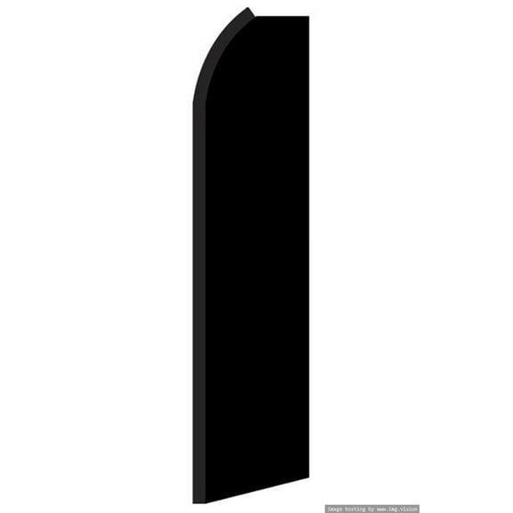 Black (Solid Color) Swooper flag With Pole Advertisement /Business Flags | Feather Flag |