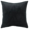 thumbnail image 1 of Black Solid Reversible Cotton Velvet Throw Pillow, 1 of 8