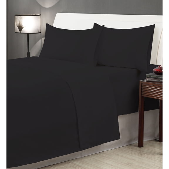 Black Solid Sheet SetFullBlack