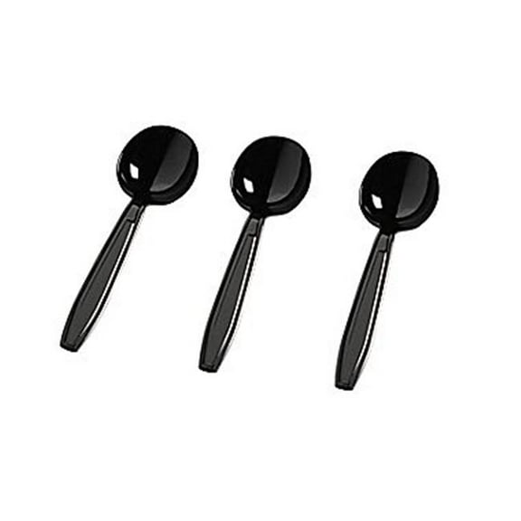 Black Soup Spoons- Bag