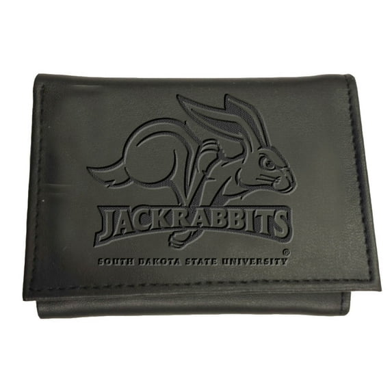 Black South Dakota State Jackrabbits Hybrid Tri-Fold Wallet