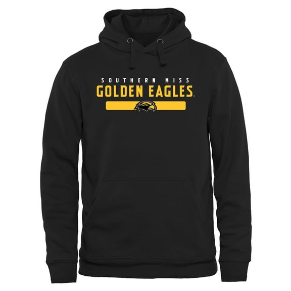 Black Southern Miss Golden Eagles Team Strong Pullover Hoodie