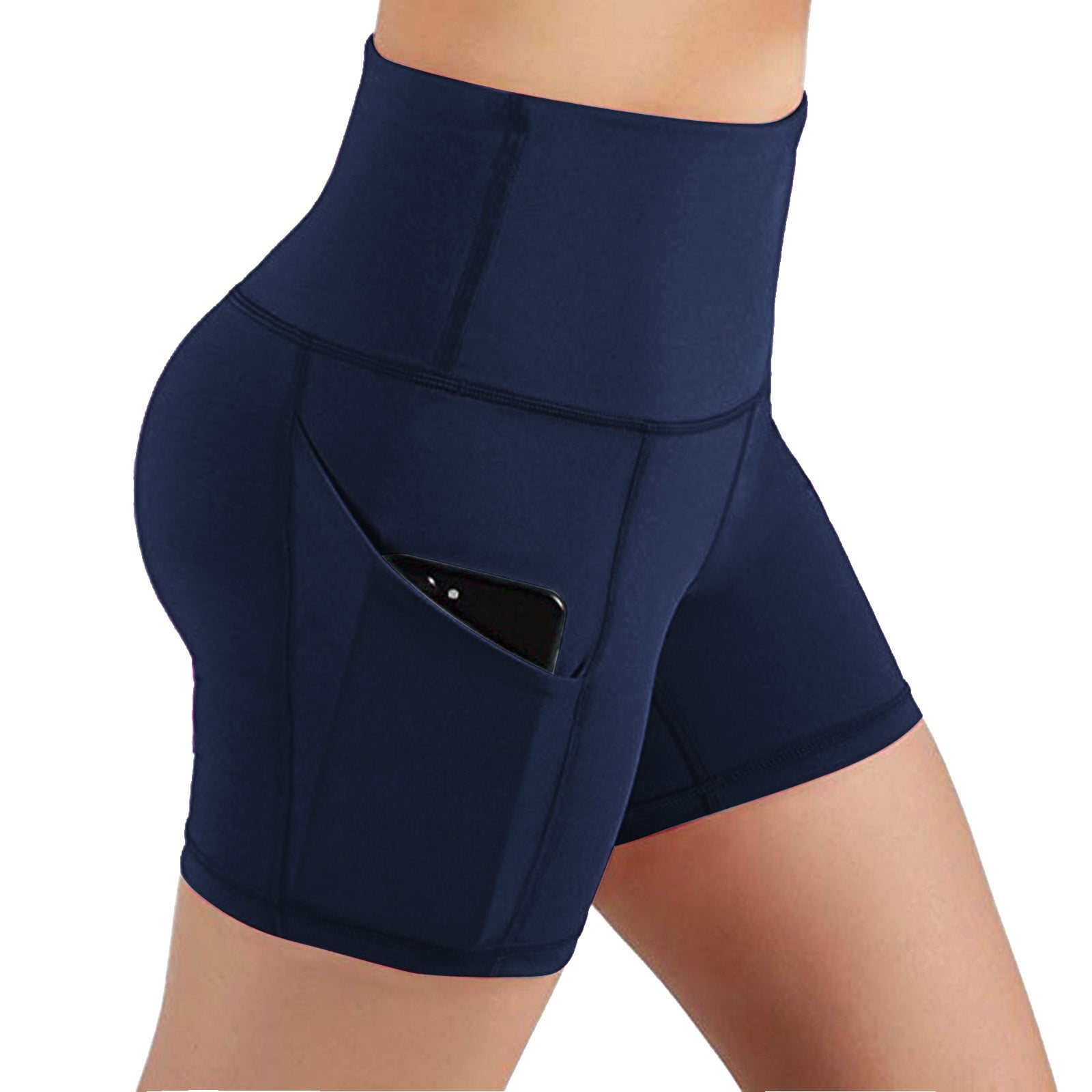 High waisted black spandex shorts deals