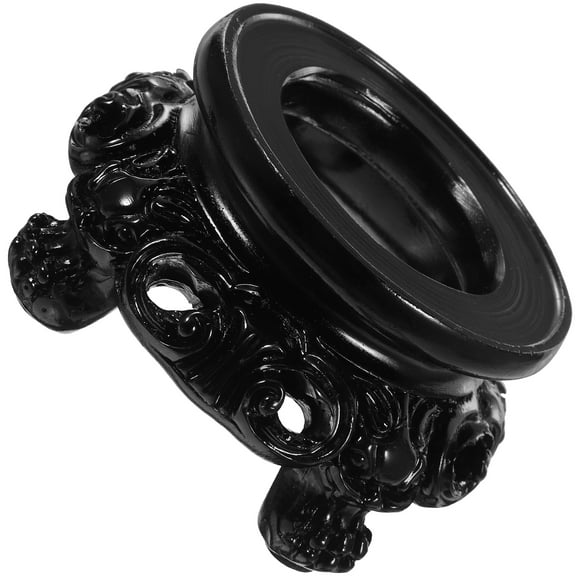 Black Sphere Stand: Gazing Stand Resin Orb Holder Vase Stand for Display 8x8cm
