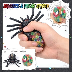 Black Spider Inspired Slow Rising Sensory Squeeze Toy Creative Squishy Fidget Activity Ball Soft Squeeze Toy Desk Companion Gift Home Office Collection Daily Entertainment Party Favor