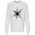 thumbnail image 1 of Black Spider On Spider Web Sweatshirt Men -Image by Shutterstock, Male 3X-Large, 1 of 2