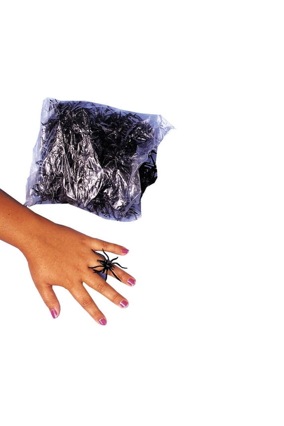 Black Spider Rings - Jewelry - 144 Pieces