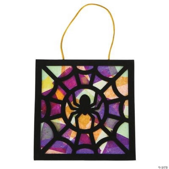 Black Spider Tissue Acetate Craft Kit- Craft Kits - 12 Pieces