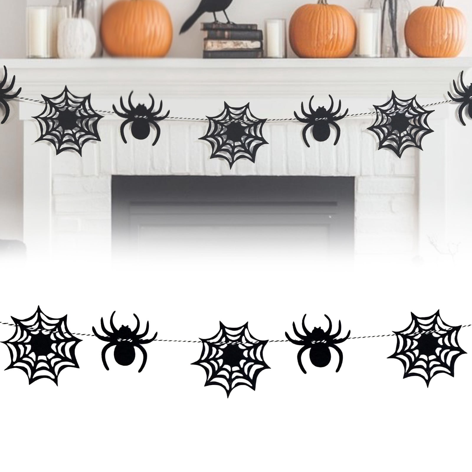Black Spider Web Decoration Cobwebs Halloween Decorations Hanging