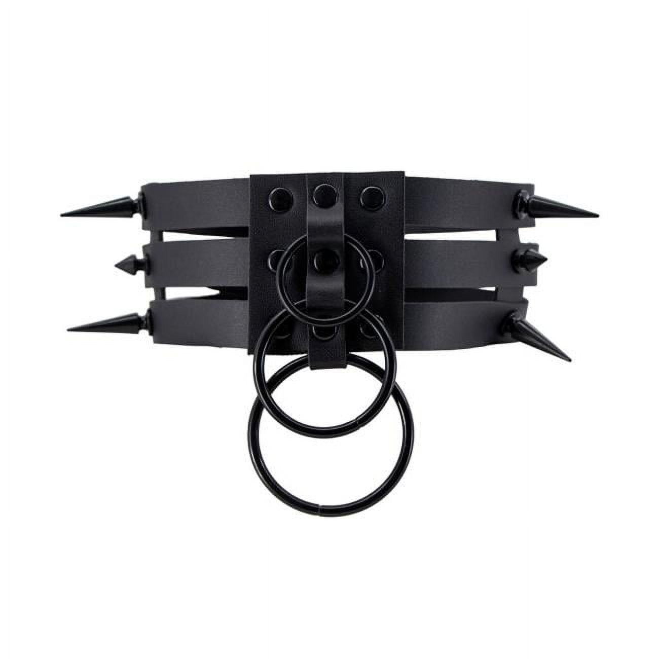 Black Spike Choker with 3 Rows