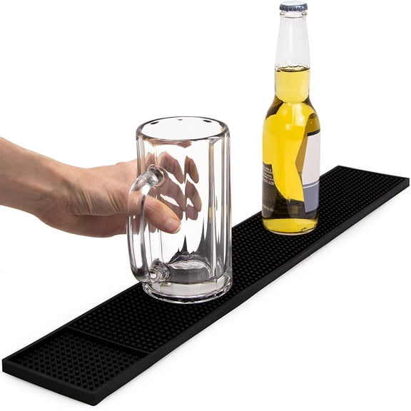 Black Spill Bar Mats | Drying, Durable and Stylish Spill Mats for Bars, Restaurants, Coffee Shops, Bar Mats for Countertop and Table Top, Non-Slip & Non-Toxic Mats,Style 2-style2-