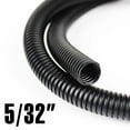 thumbnail image 1 of Black Split Wire Loom Conduit Corrugated Choose Hot Sizes Flex Cable Plastic Tube 5/32inch Size, 1 of 3