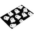 thumbnail image 1 of Black Spooky Ghost Bath Mat - 23.6x15.7" Gothic Bathroom Rug, Soft Plush Non-Slip Washable Ghost Bath Rug for Halloween Bathroom Decor, 1 of 6