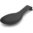 thumbnail image 1 of Black Spoon Rest for Kitchen Counter Stove Top, Stainless Steel Spatula Ladle Spoon Utensil Holder, Dishwasher Safe, 1 of 5