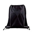 thumbnail image 1 of Black Sport Jersey Drawstring Backpack, 1 of 4