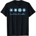 thumbnail image 1 of Black Spread Kindness Like Snowflakes Christmas T-Shirt for Positive Mental Health, 1 of 5