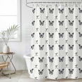 thumbnail image 1 of Black Spring Butterfly Shower Curtain Set, Waterproof Shower Curtains for Bathroom, Bow Knot Washable Fabric Cloth Bath Curtain for Bathtub Decoration with Hooks 66x72 Inches, 1 of 9