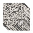thumbnail image 1 of Black Spring Floral Cloth Napkins, Summer Botanical Farmhouse Vintage Washable and Reusable Dinner Napkins Set of 6, Table Napkin for Kitchen Party Birthday Wedding Hotel Housewarming 20"x20", 1 of 8