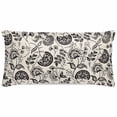 thumbnail image 1 of Black Spring Floral Pillow Cases Cal King Size, Smooth Satin Pillowcase for Hair and Skin, Summer Botanical Farmhouse Vintage Decorative Cooling Bed Pillow Covers with Zipper, 20x40 Inches, 1 of 5