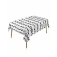 thumbnail image 1 of Black Spring Leaves Table Cloth, Waterproof Tablecloth for Rectangle Tables, Pastoral Botanical Striped Flowers Reusable Washable Fabric Table Cover for Restaurant Kitchen Dining Tables 54"x108", 1 of 9