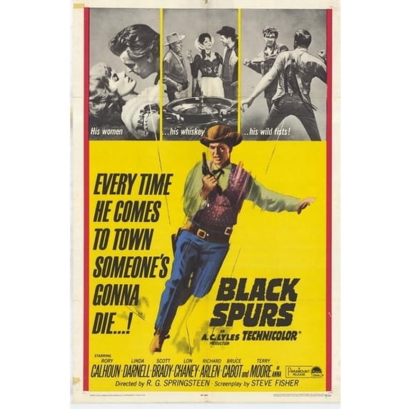 Black Spurs Movie Poster (11 x 17)