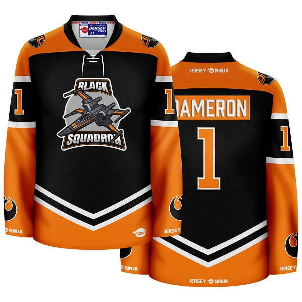Black Squadron Dameron Hockey Jersey