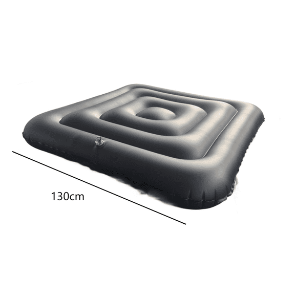Black Square 130cm Inflatable Pool Cover To Avoid Water Temperature Rise PVC Inflatable Pool Cover SPA Bathtub Dust Cover