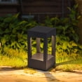 thumbnail image 1 of Black Square Column Post Caps Lights Outdoor Waterproof LED Pillar Post Lamps with 3000K Warm Light Fence Post Cap Lights Aluminum Post Lights Fixture for Pool Gate Yard Deck Lawn Lanterns, 1 of 14