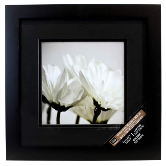 Studio Decor Black Square Gallery Wall Frame with Black Double Mat