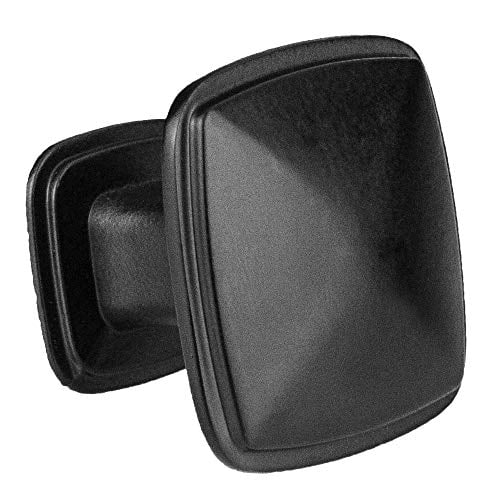 Black Square Kitchen Cabinet Knobs - 10 Pack of Drawer Handles Hardware