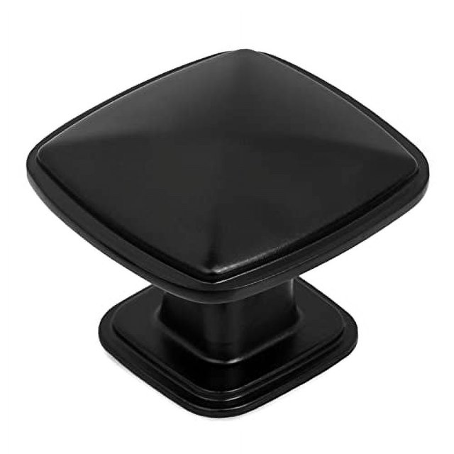 Black Square Kitchen Knobs 10 Pack of Drawer Handles Hardware