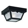 thumbnail image 1 of Black Square One-Light Ceiling Porch Light, 1 of 1